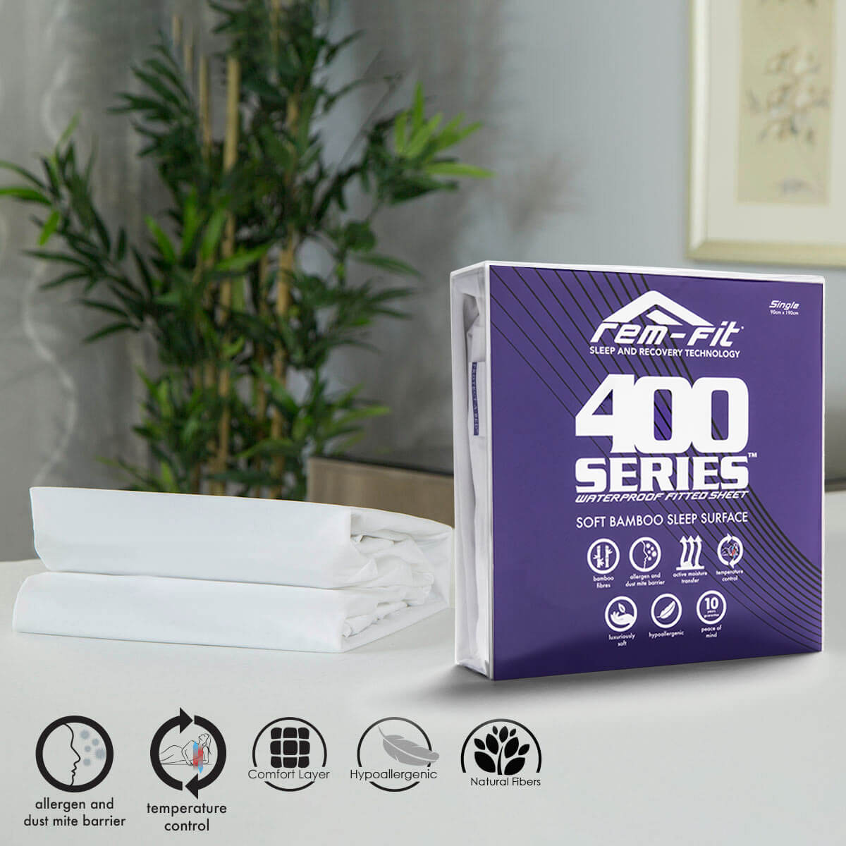 REM-Fit 400 Bamboo Mattress Protector
