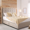 Thumbnail for Padded Luxury Divan Bed & Cube Headboard