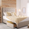 Thumbnail for Padded Luxury Divan Bed & Cube Headboard