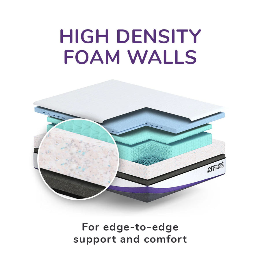 REM-Fit® SLEEP 3000 Supreme Hybrid Mattress UK Super King Size 22x180x200 cm & 47.7 kg