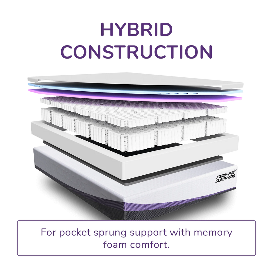 REM-Fit® 3000 Supreme Hybrid Mattress EU Double 22x140x200 cm & 38.5 kg