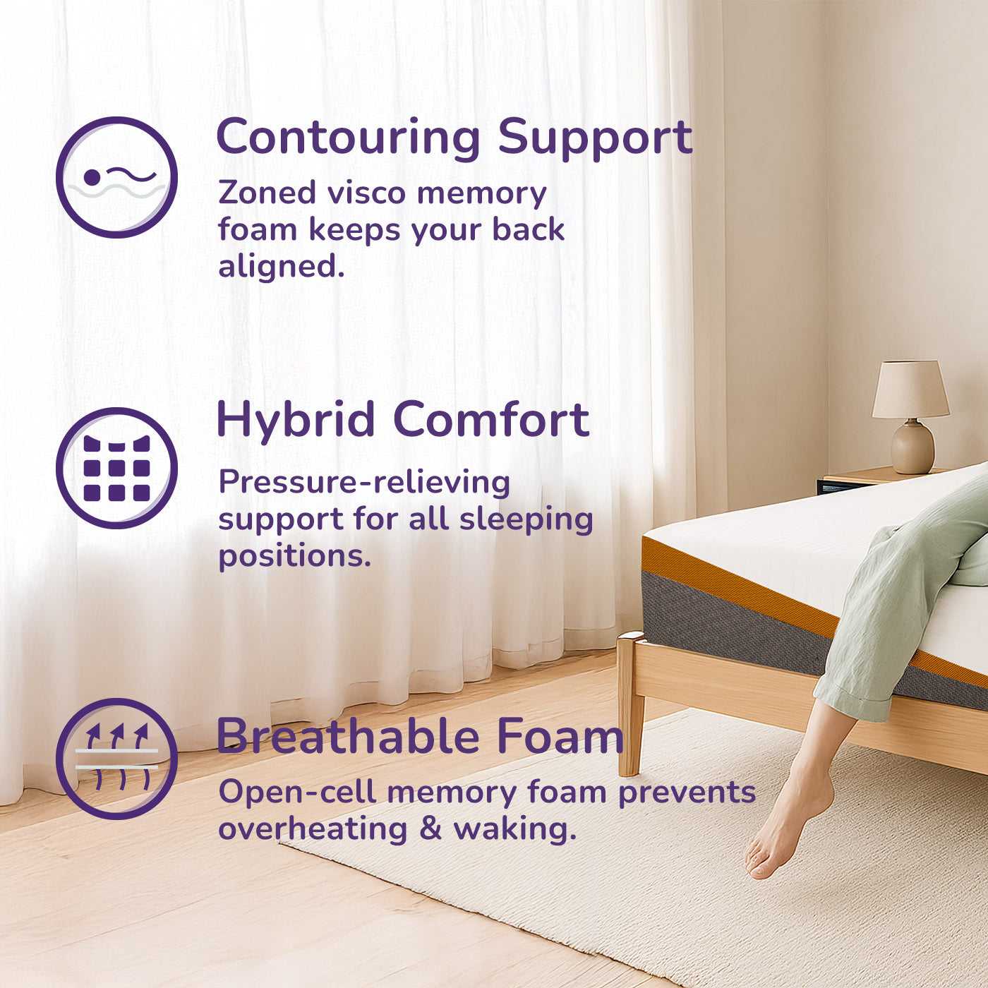 REM-Fit® 600 Lux Hybrid Mattress