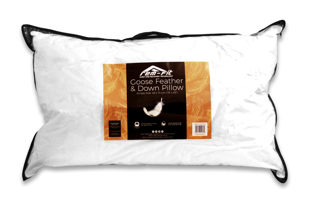 REM-Fit Goose Feather & Down Pillow