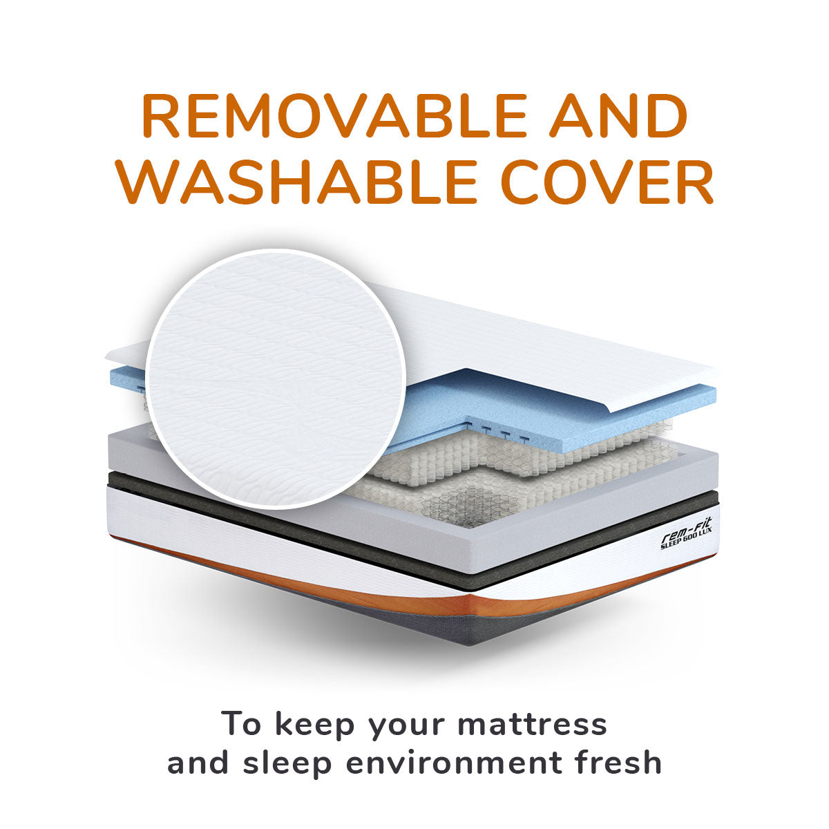 Rejuvenated REM-Fit® 600 Lux Hybrid Mattress